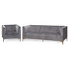 Load image into Gallery viewer, Mayfair Armchair, Grey Velvet