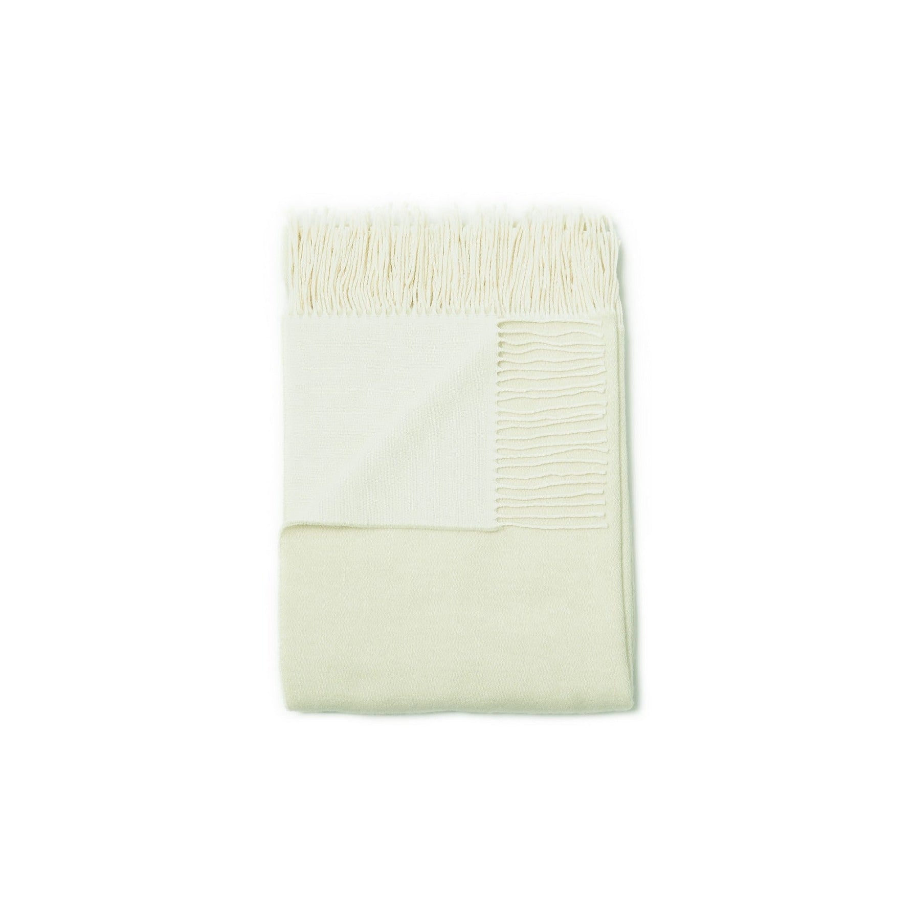 Natural Scandinavian Gotland Wool Throw Blanket - Light Green - Broxle