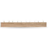 Vega Wall Coat Rack - Oak Wood - Broxle