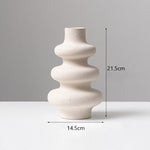 Bibury Beige Ceramic Vase - Broxle