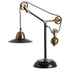 Franklin Adjustable Table Lamp, Black & Gold