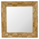 Mali Carved Square Mirror - Broxle