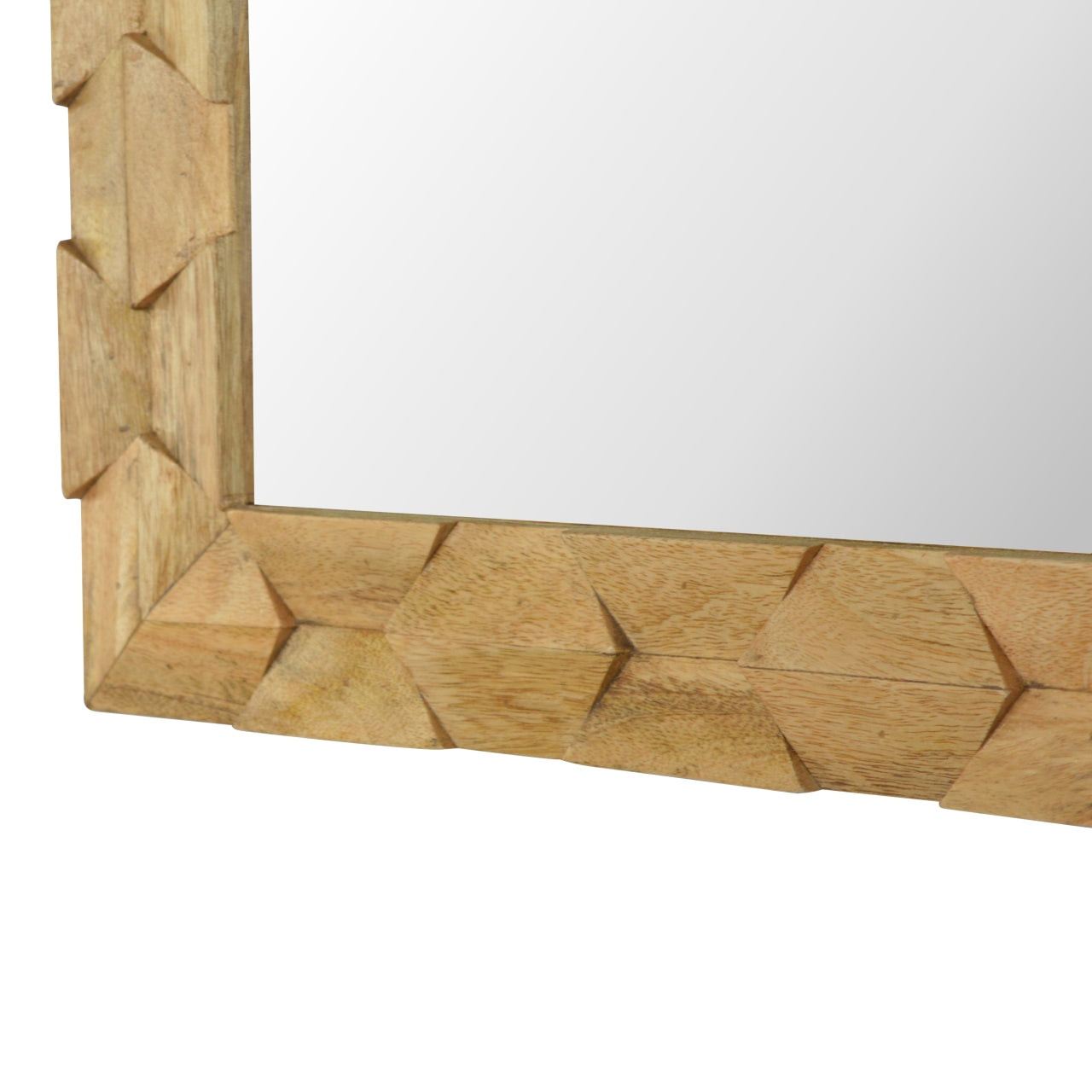 Mali Carved Square Mirror - Broxle