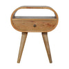 Load image into Gallery viewer, Olga Bedside Table, Oval Oak - Broxle