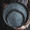 Swedish Serving Trays, Metal With Retro Handles