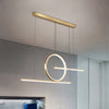Danica - Modern Minimalist LED Ring Strip Chandelier