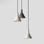 Terrazo -  Industrial Art Deco Stone Pendant Light - Broxle