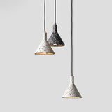 Terrazo -  Industrial Art Deco Stone Pendant Light - Broxle
