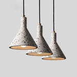 Terrazo -  Industrial Art Deco Stone Pendant Light - Broxle