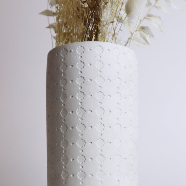 Textured Verity Vase - Natural - Broxle