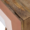 Load image into Gallery viewer, Montcalm Bedside Table, Mango Wood &amp; 3 Shades Brown Painted - Broxle