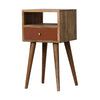 Load image into Gallery viewer, Minnie Bedside Table, Oak &amp; Hand Painted Cherry Red