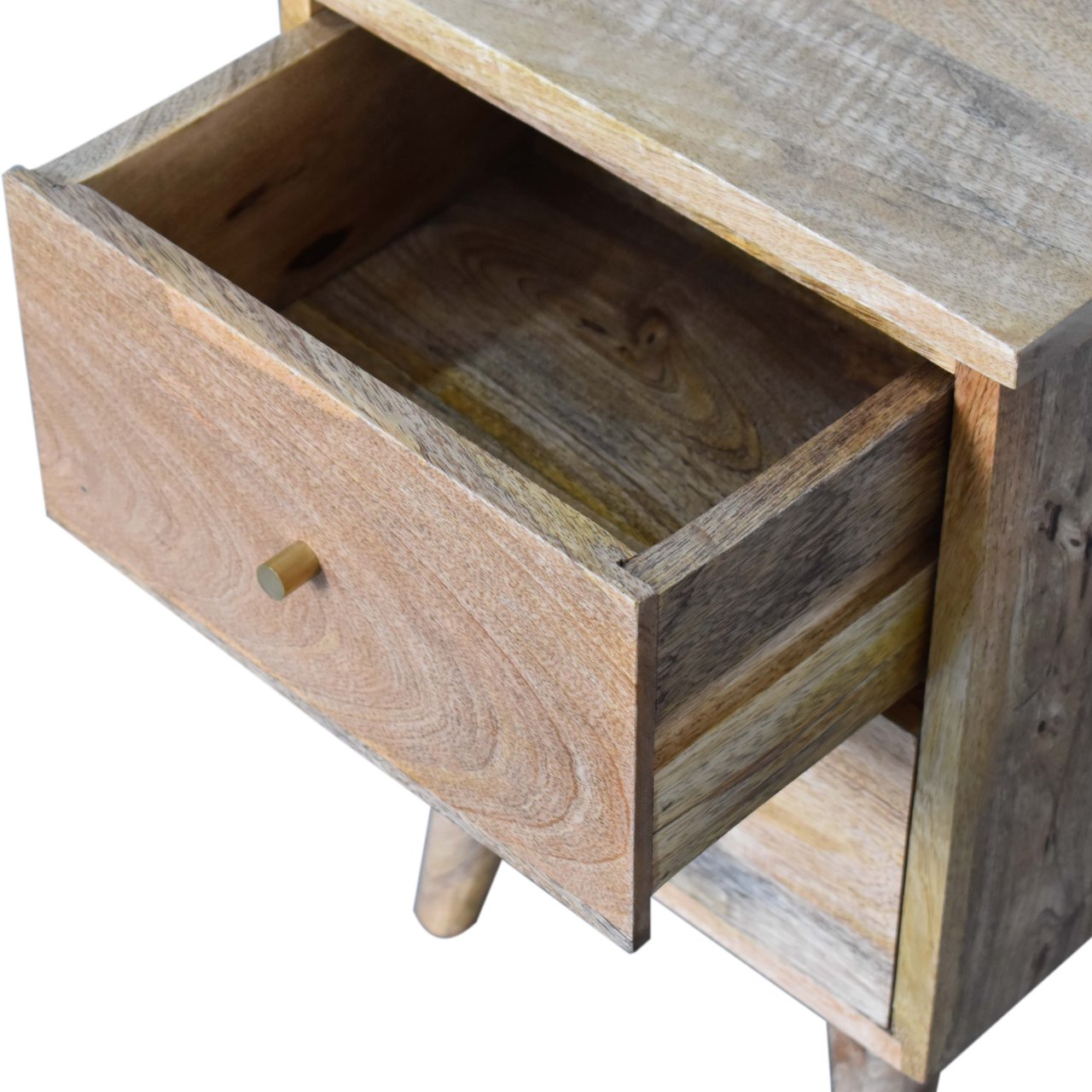 Camryn Bedside Table, Timeless Solid Oak - Broxle
