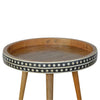 Load image into Gallery viewer, Rodas Side Table, Oak &amp; Bone Inlay Large - Broxle