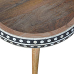 Rodas Side Table, Oak & Bone Inlay - Broxle