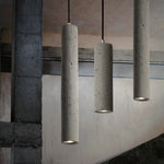 Solon - Engraved Retro Hanging Cement Pendant Light - Broxle