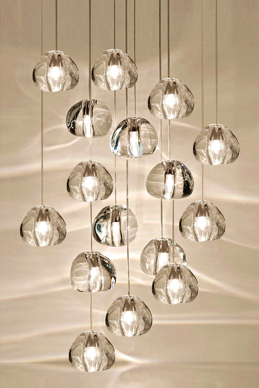 Ava - Modern Nordic Hanging Crystal Ball Pendant Lights - Broxle