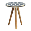Load image into Gallery viewer, Mina Side Table, Bone Inlay Tripod - Broxle