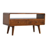 Load image into Gallery viewer, Daphné Curved Chestnut Media Unit - Broxle