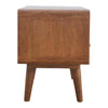 Apsel Media Unit, Curved Chestnut