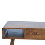Coffee Table, Curved Chestnut - Broxle