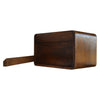 Apsel Wall Mounted Bedside Table, Curved Chestnut - Broxle