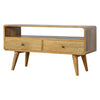 Load image into Gallery viewer, Apsel Media Unit, Curved Oak - Broxle