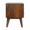 Kenzo TV Unit, Carved Cube Chestnut - Broxle
